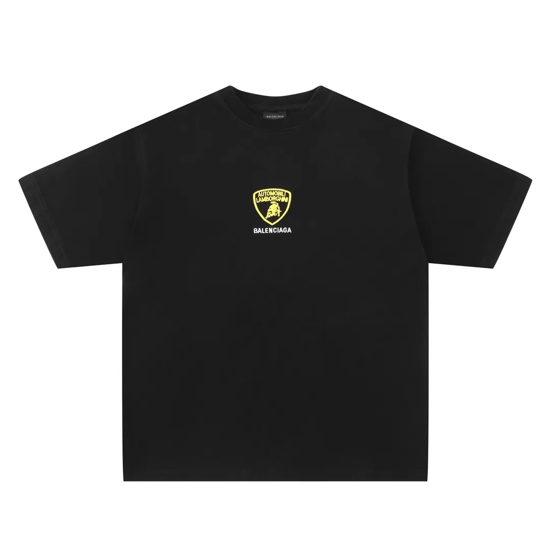 Lamborghini Logo Embroidered Cotton T-Shirt D16518804 — view 10