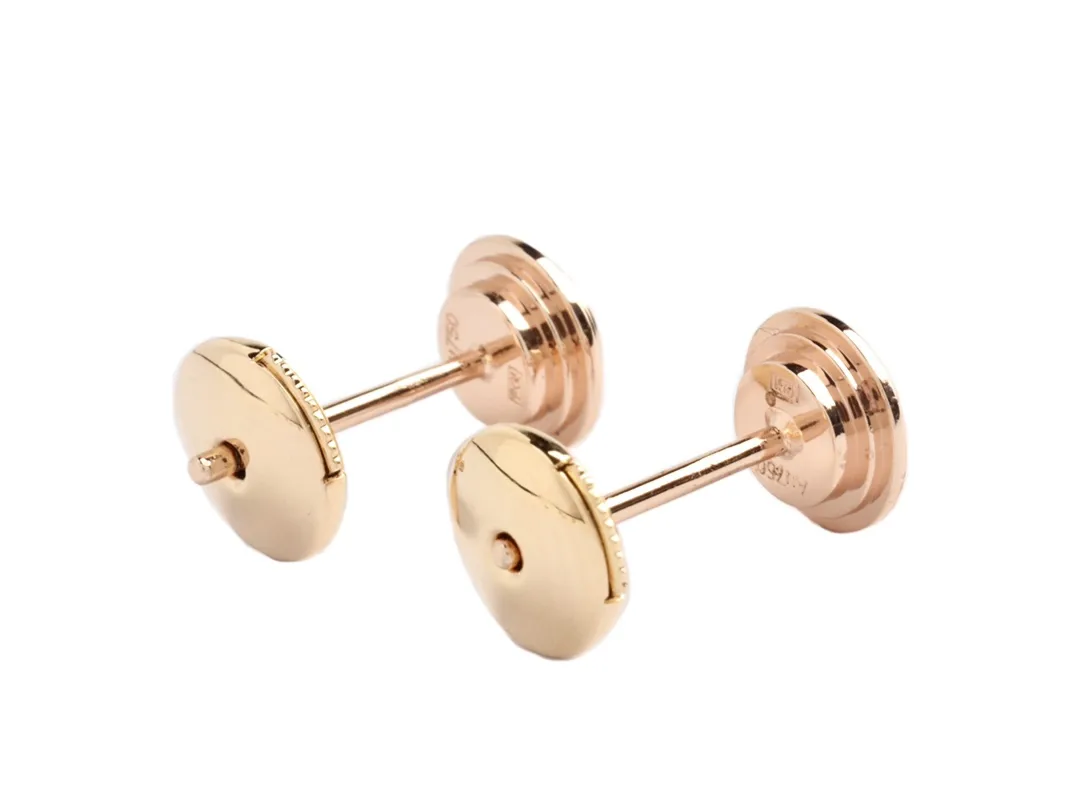 D'Amour Solitaire Stud Earrings (Gold-Plated Brass) D11516876 — view 3