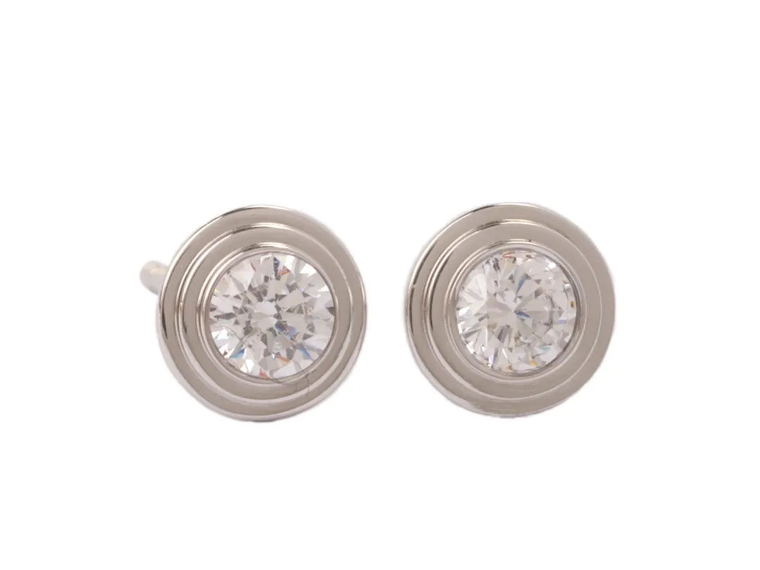 D'Amour Solitaire Stud Earrings (Gold-Plated Brass) D11516875