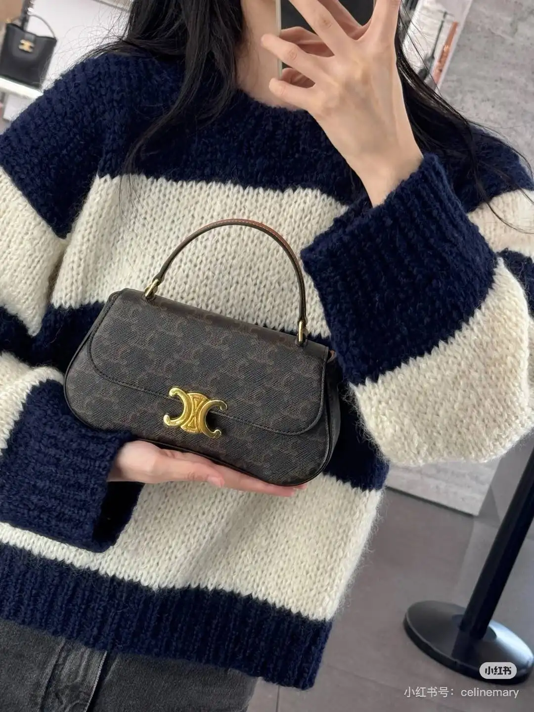 Triomphe Canvas Ava Shoulder Bag D30018500 — view 4