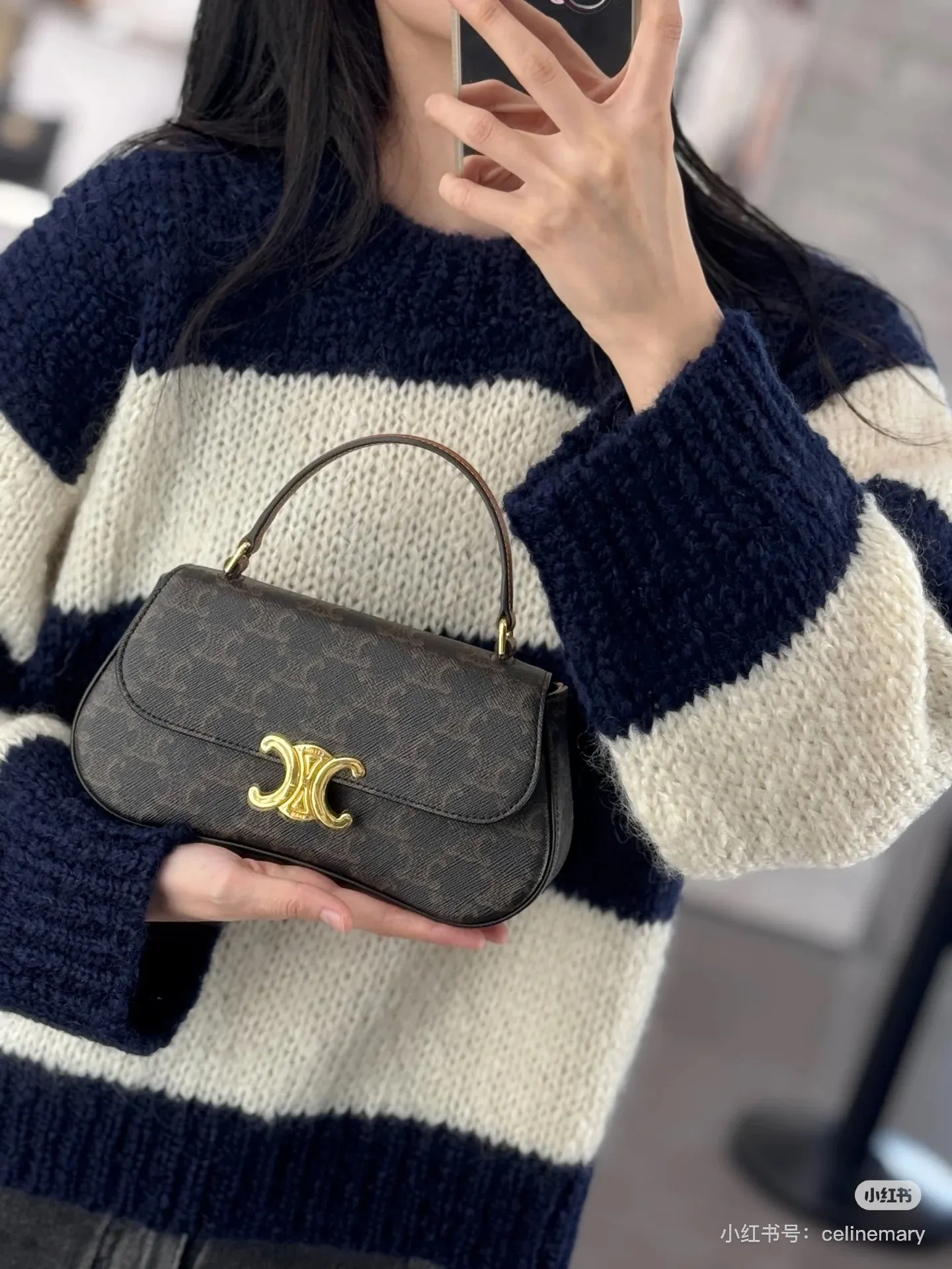Triomphe Canvas Ava Shoulder Bag D30018500 — view 5