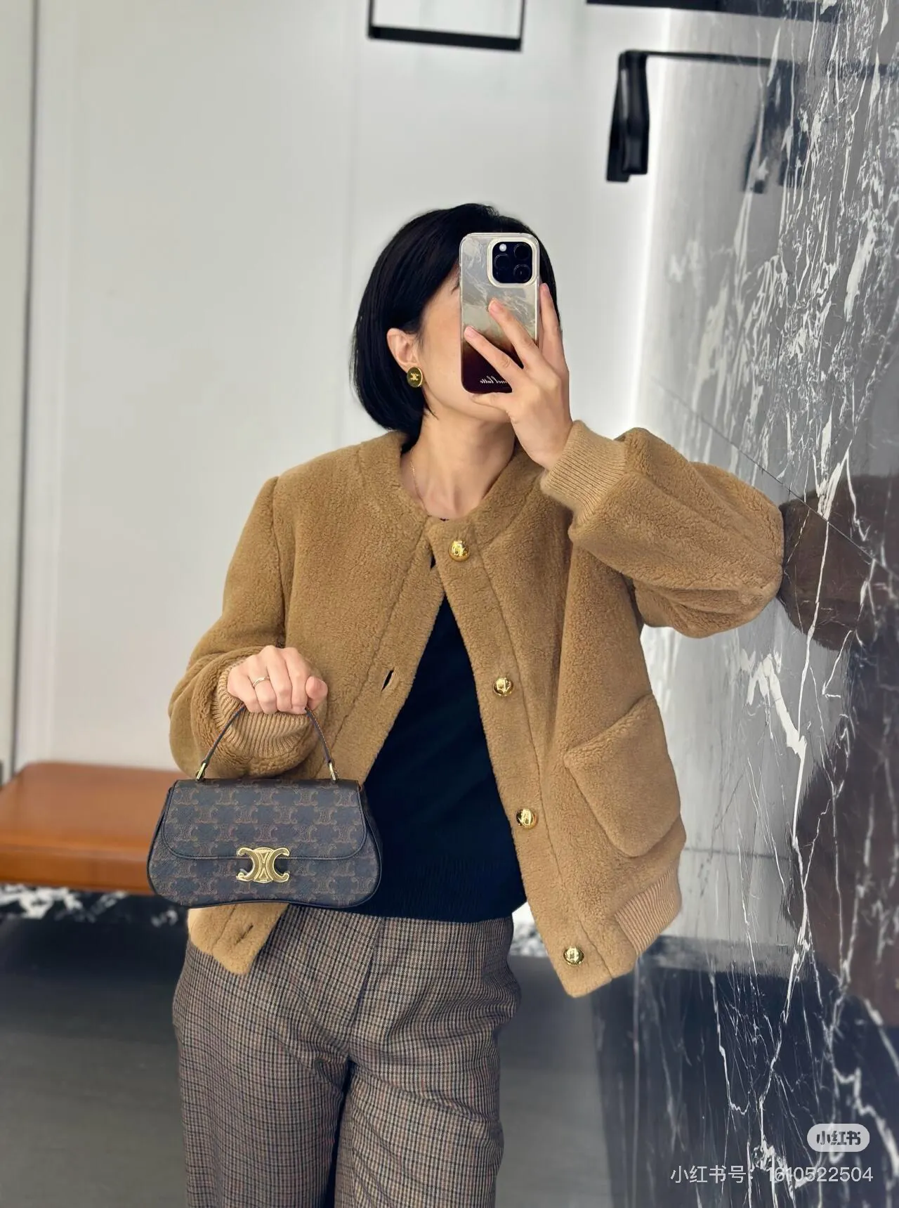 Triomphe Canvas Ava Shoulder Bag D30018500 — view 9