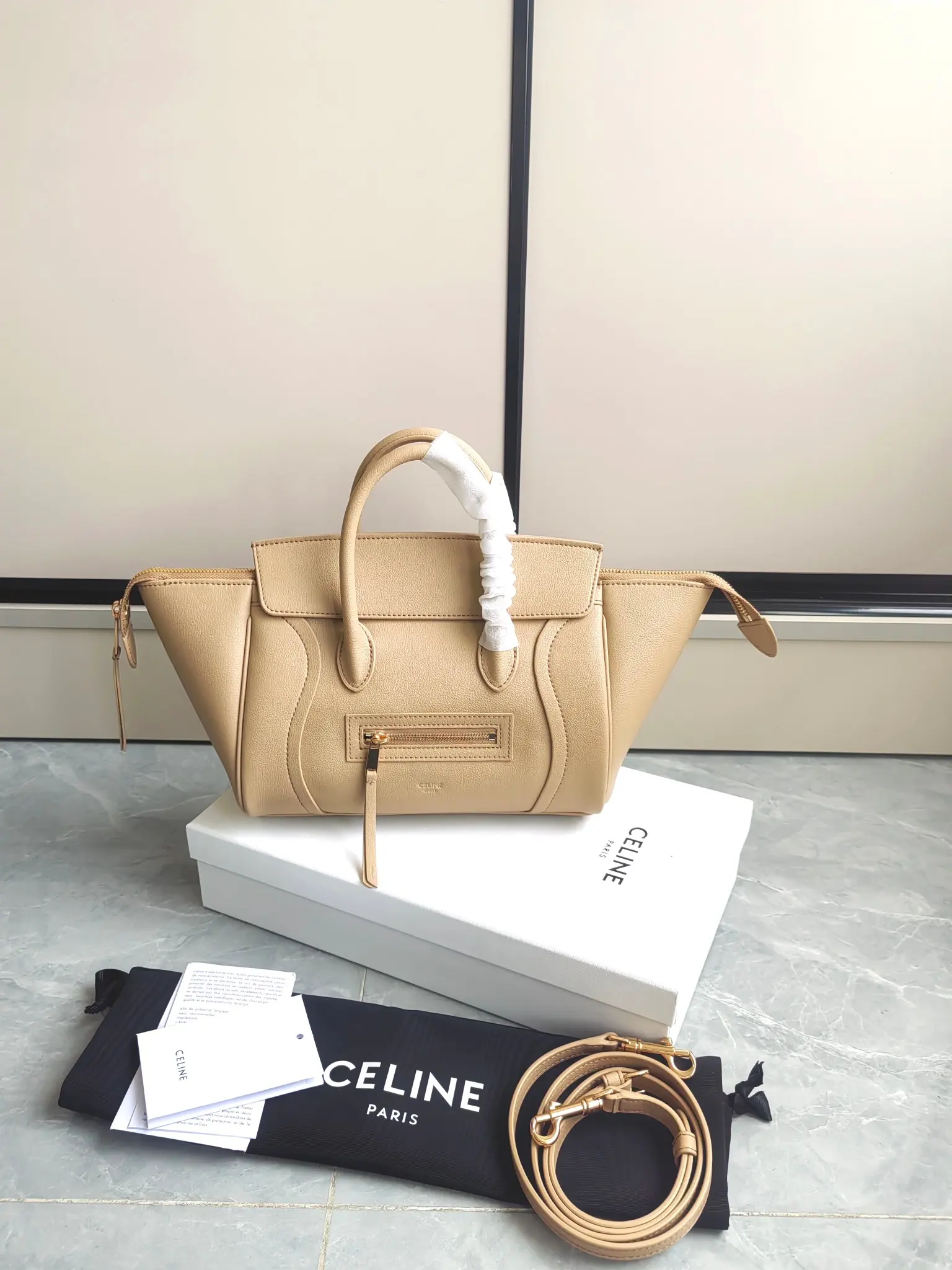 Celine Luggage Nano Grained Leather Bag D57017782