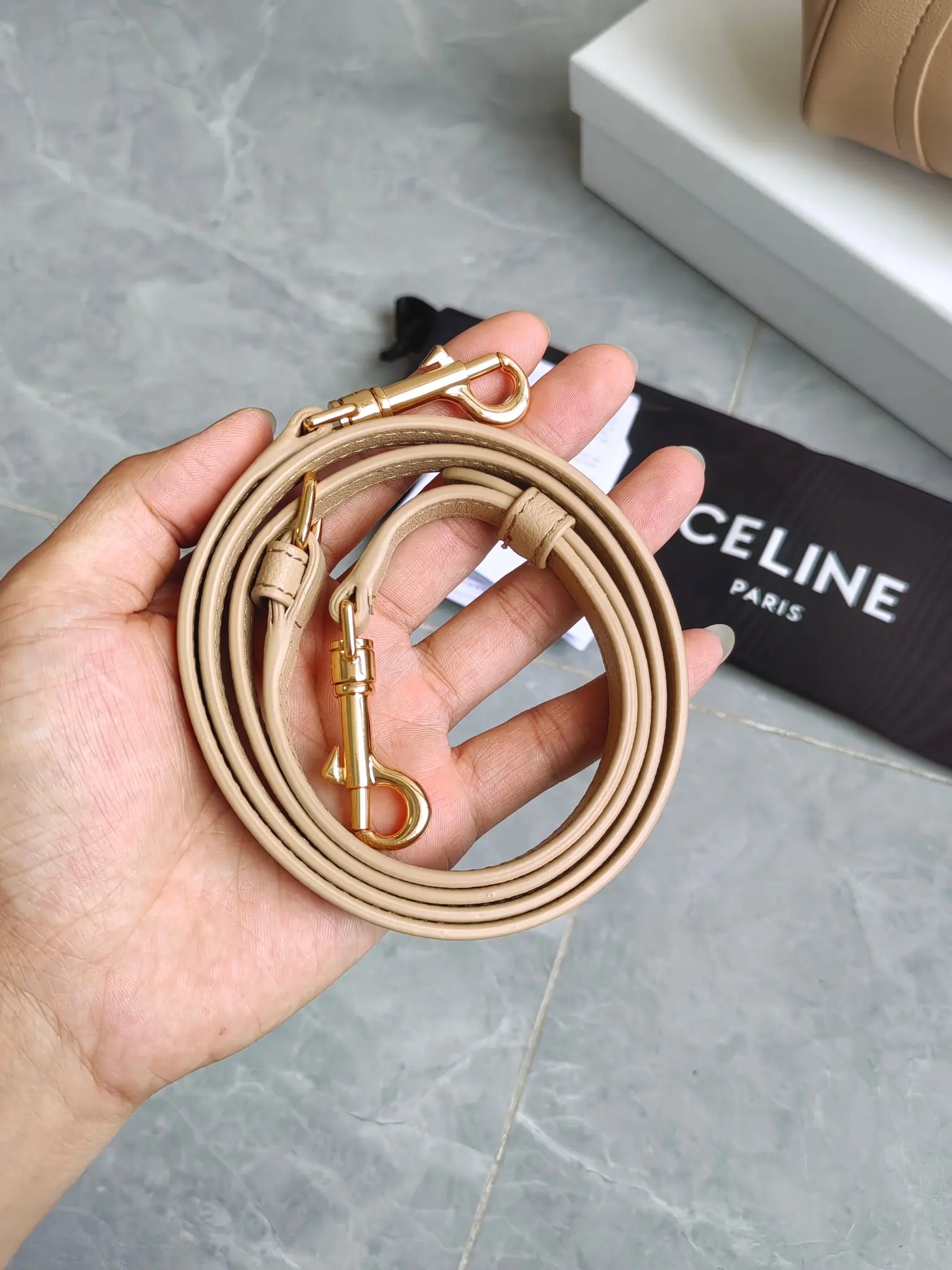 Celine Luggage Nano Grained Leather Bag D57017782 — view 9