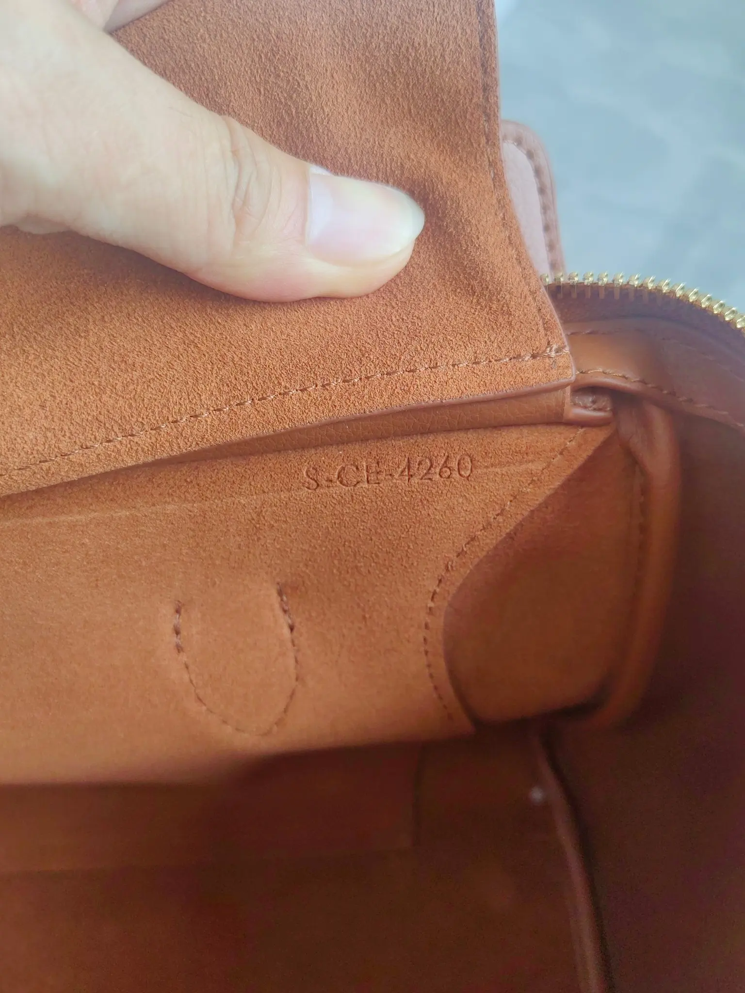 Celine Nano Luggage Handbag in Grained Leather D57017778 — view 7