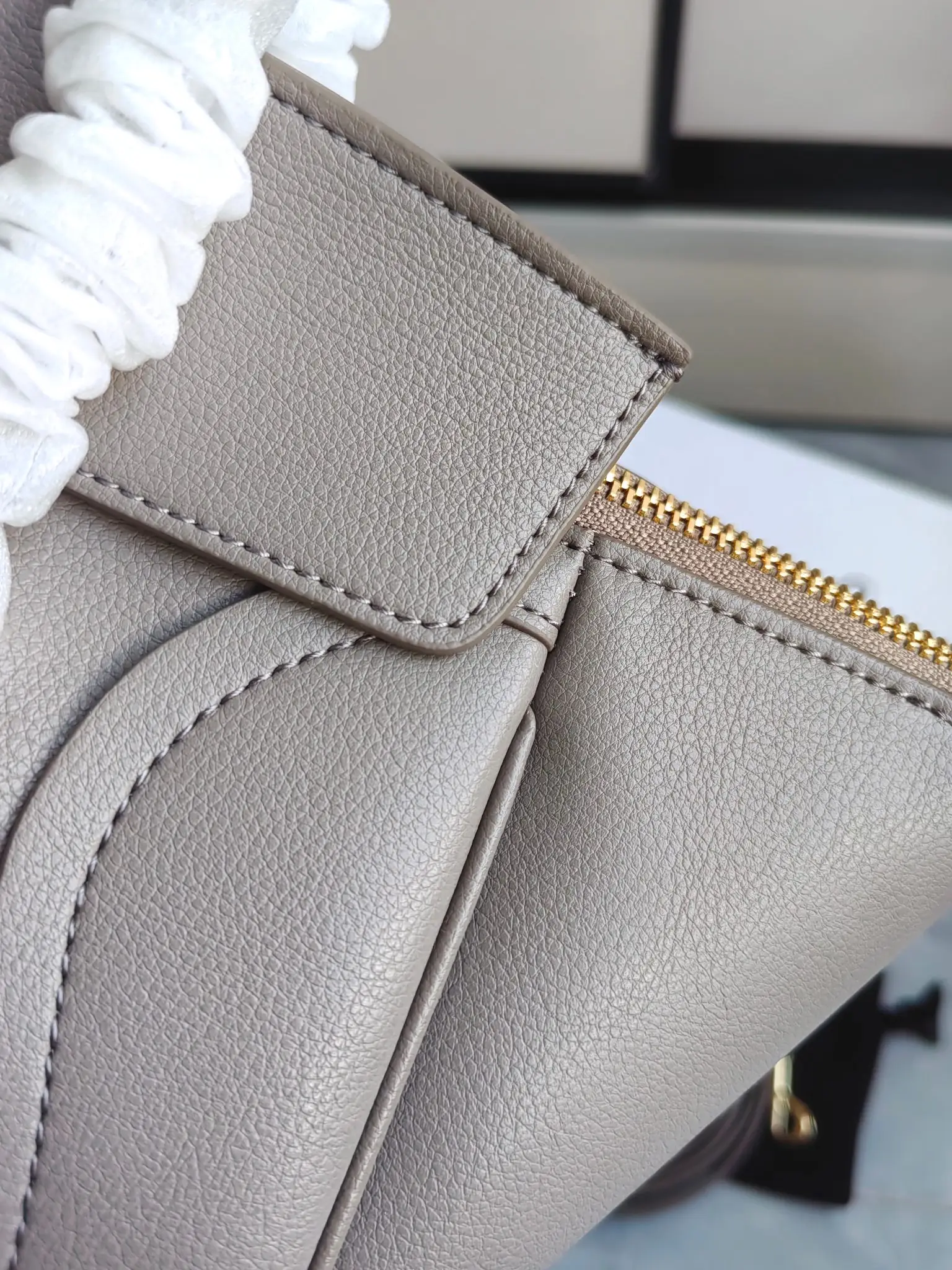 Celine Nano Luggage Bag in Grained Leather D57017781 — view 4