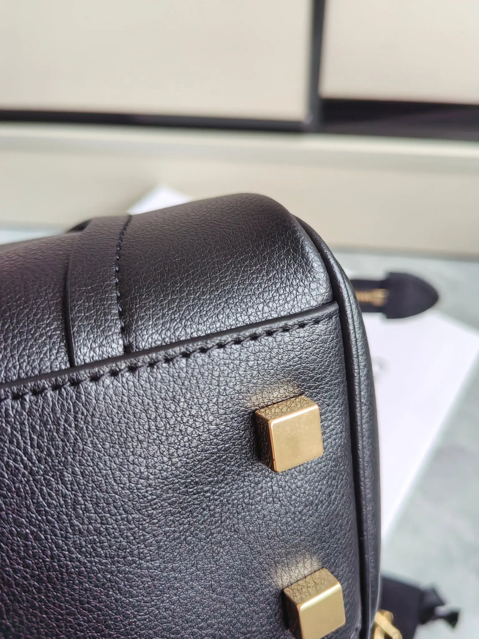 Celine Nano Luggage Handbag in Grained Leather D57017777 — view 5
