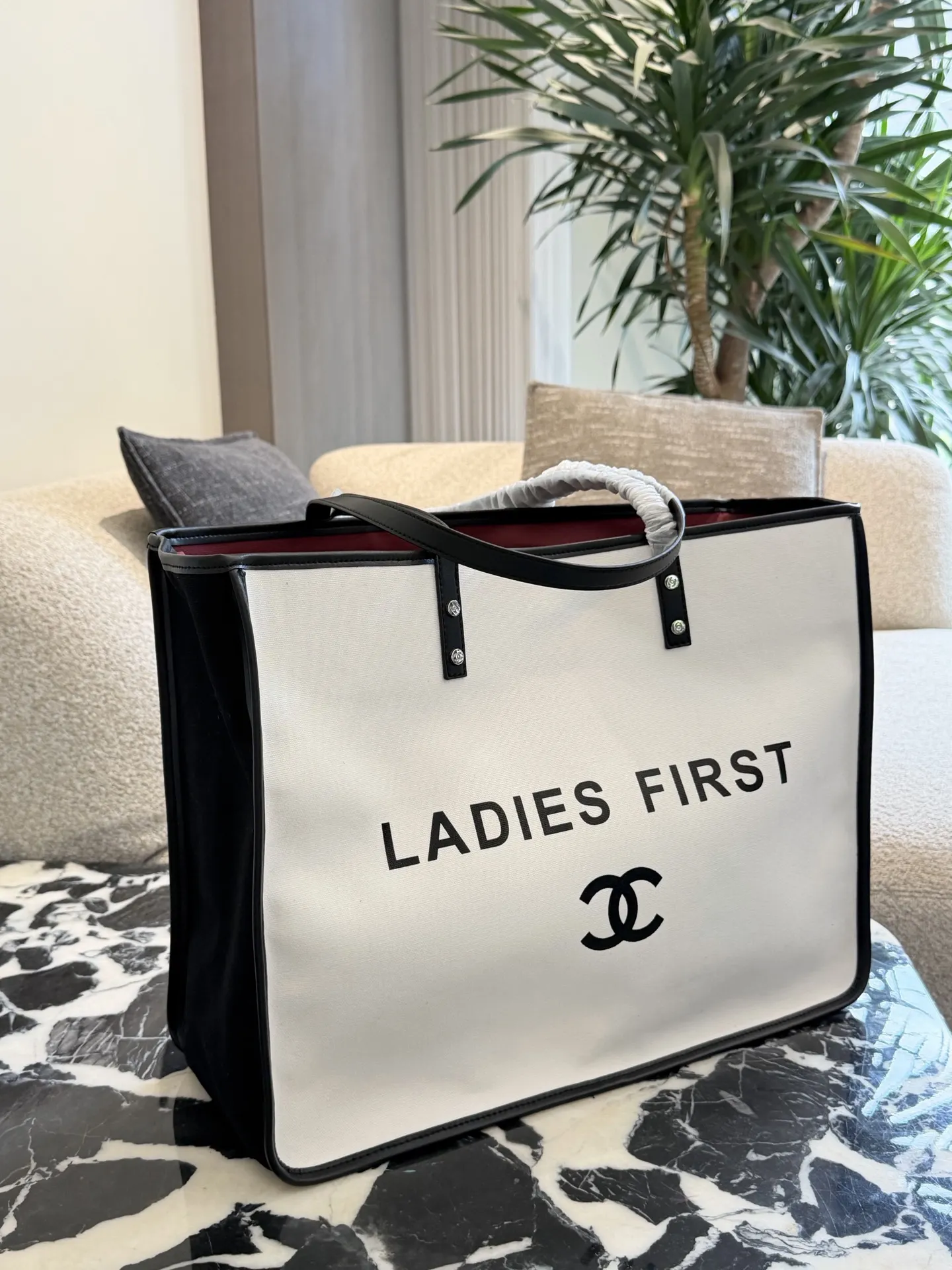 Ladies First Canvas Tote Bag D34018084 — view 2