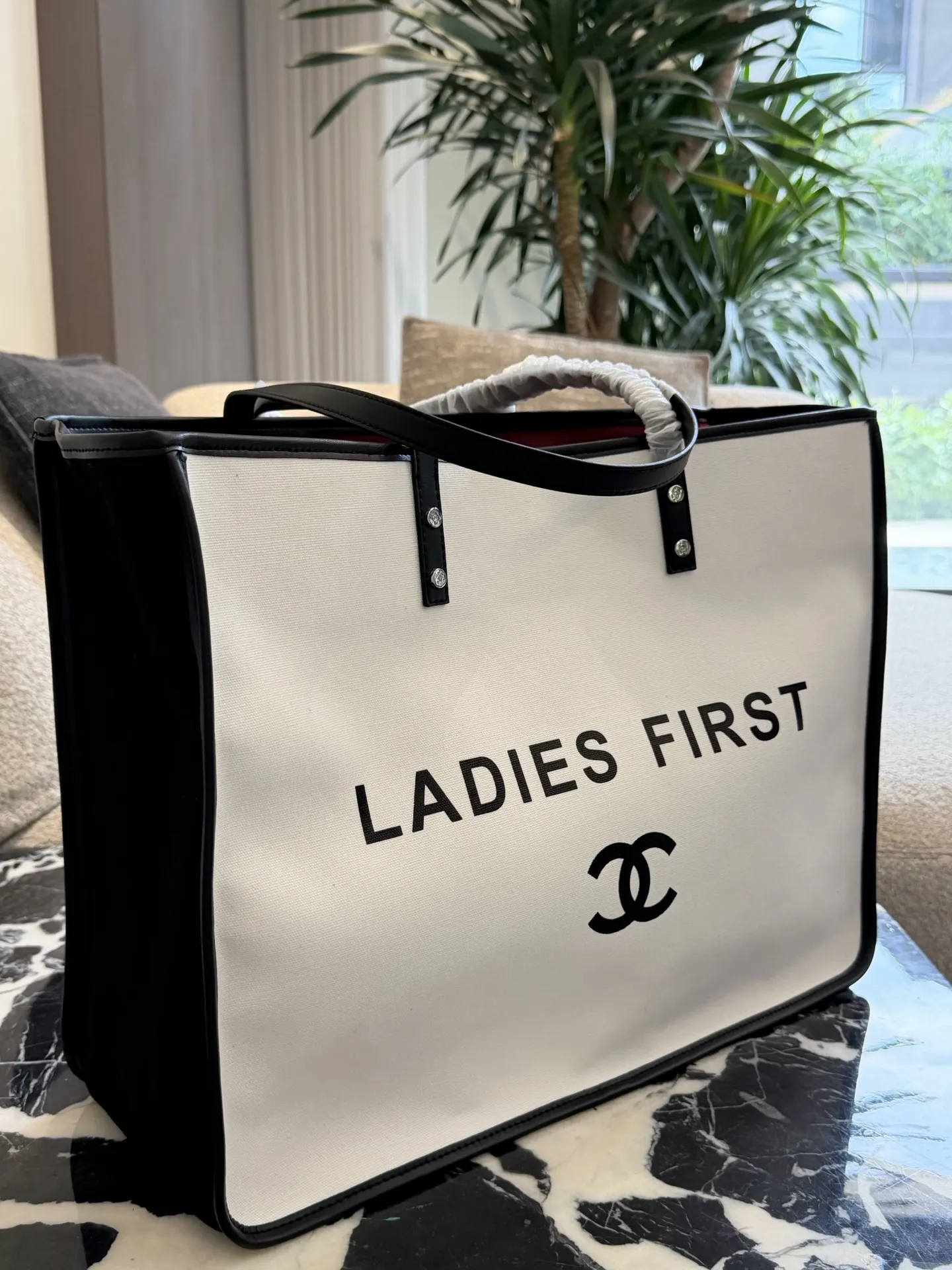 Ladies First Canvas Tote Bag D34018084 — view 4