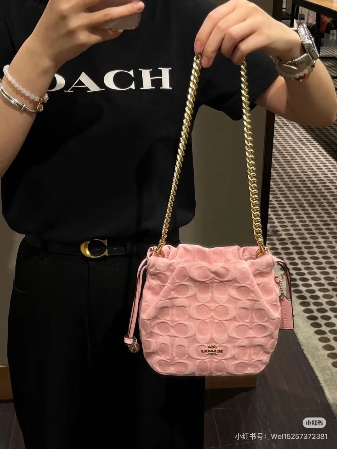 Faye Mini Drawstring Bucket Bag D27518201 — view 3