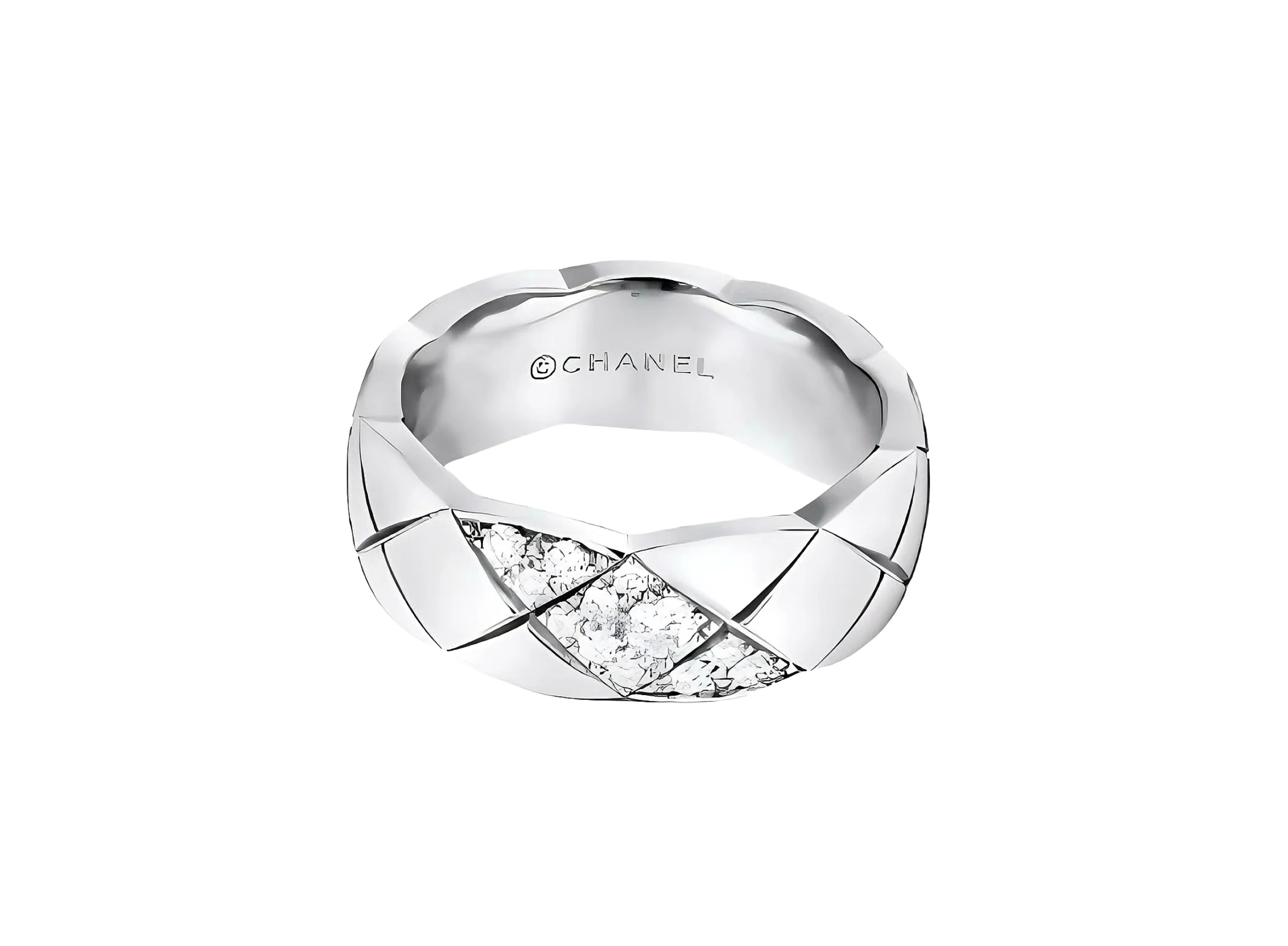Coco Crush Quilted Motif Ring (Gold-Plated Brass) D11016568