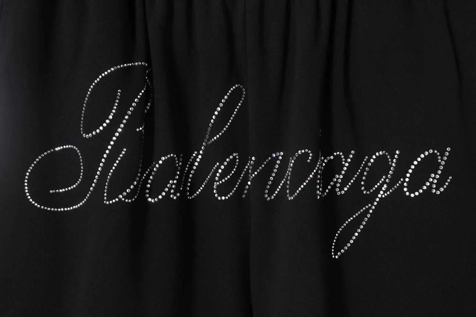 Rhinestone Logo Cotton Jersey Shorts D16518819 — view 3