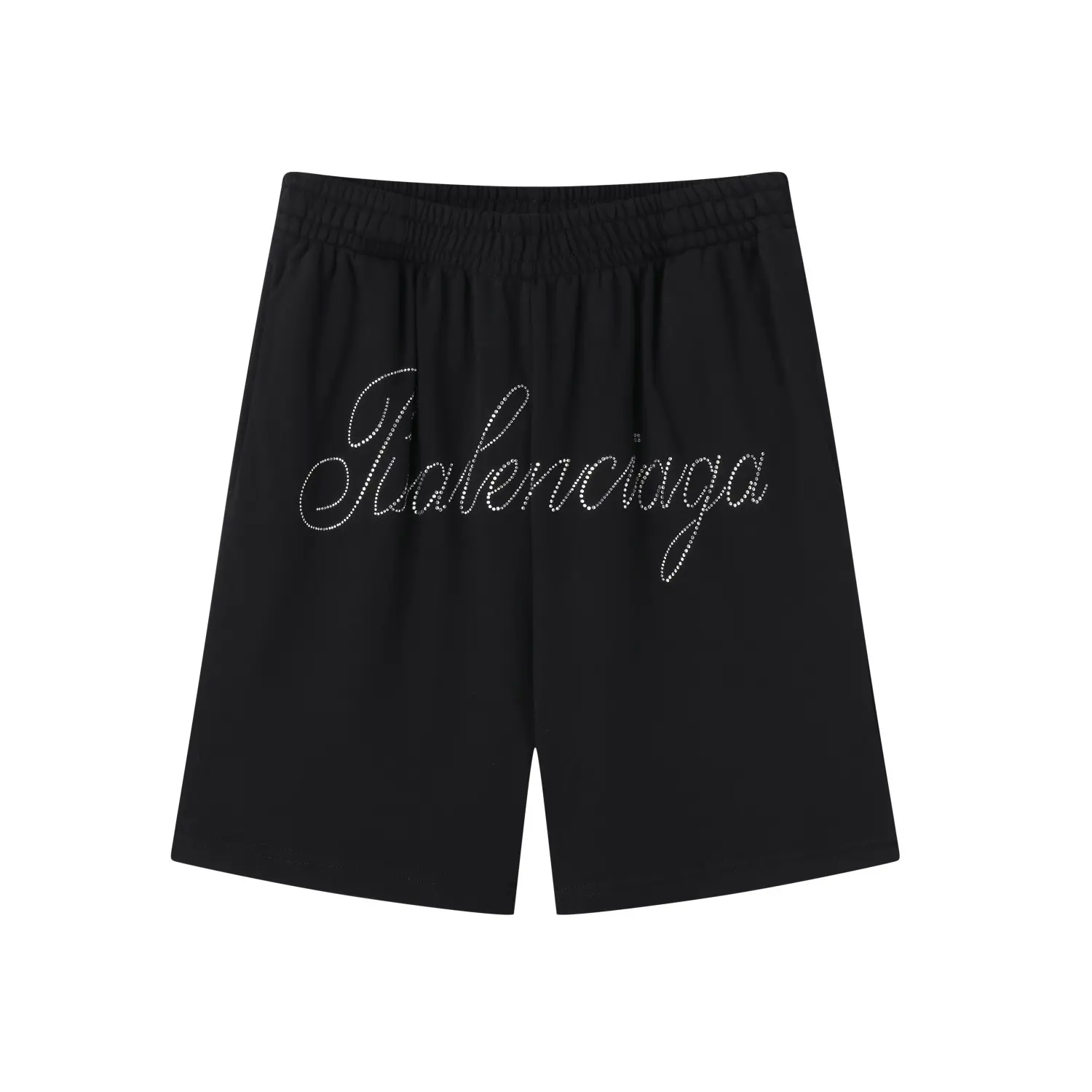 Rhinestone Logo Cotton Jersey Shorts D16518819 — view 10