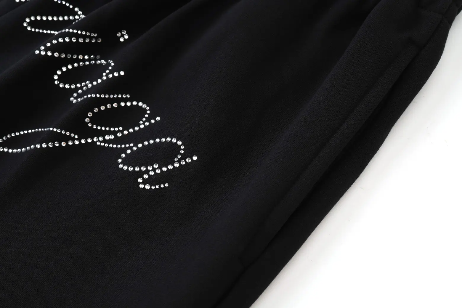 Rhinestone Logo Cotton Jersey Shorts D16518819 — view 12
