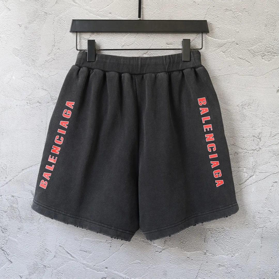 Washed Graphic Print Sweat Shorts D21521301 — view 2