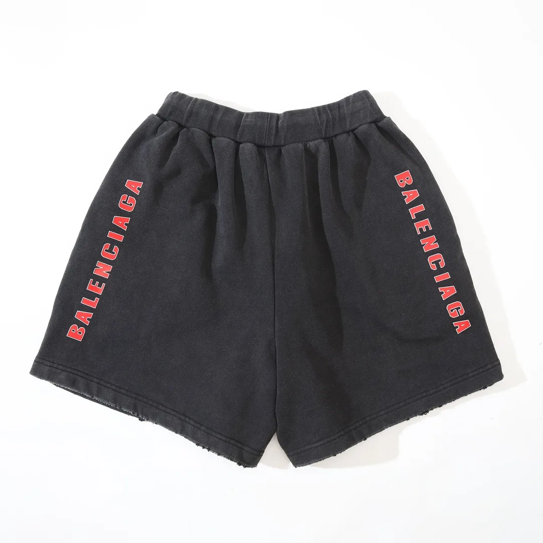 Washed Graphic Print Sweat Shorts D21521301 — view 11