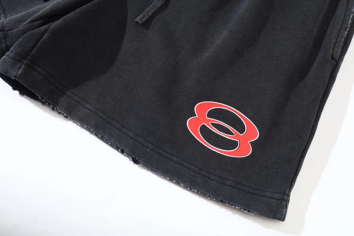 Washed Graphic Print Sweat Shorts D21521301 — view 14