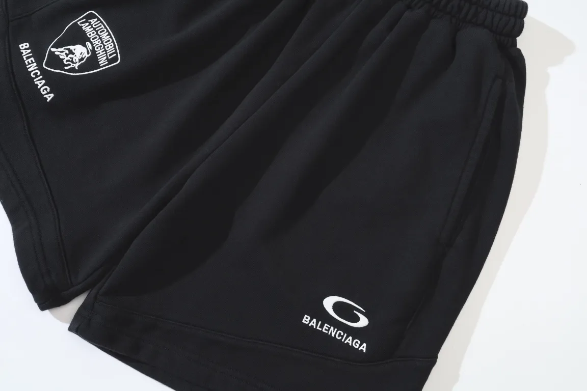 Logo Embroidered Cotton Jersey Shorts D19921300 — view 33
