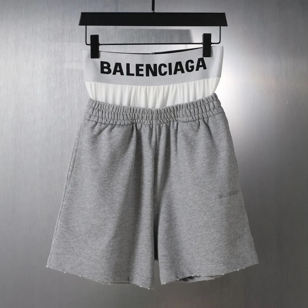 Trompe L'oeil Layered Logo Sweat Shorts D20521281