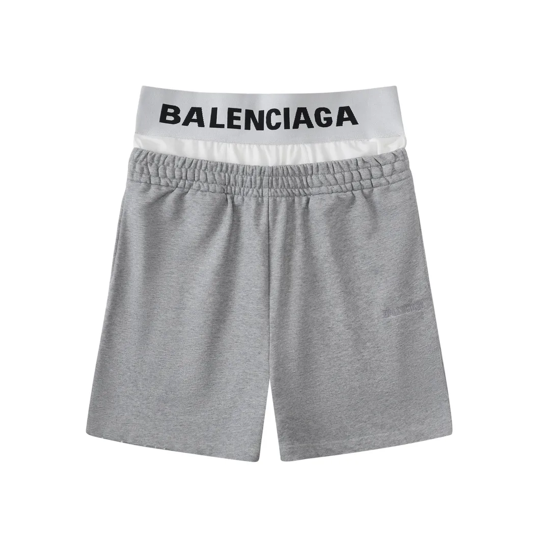 Trompe L'oeil Layered Logo Sweat Shorts D20521281 — view 10