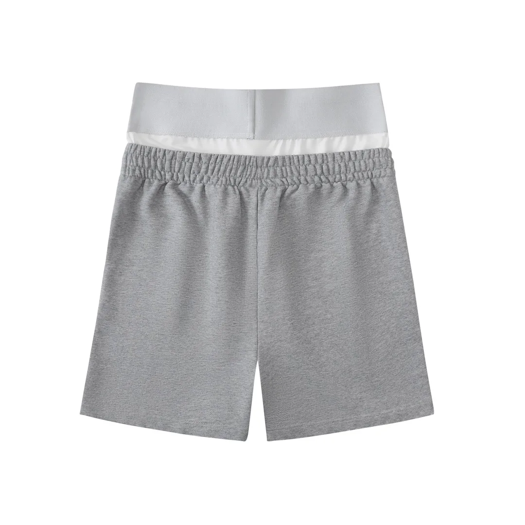 Trompe L'oeil Layered Logo Sweat Shorts D20521281 — view 11