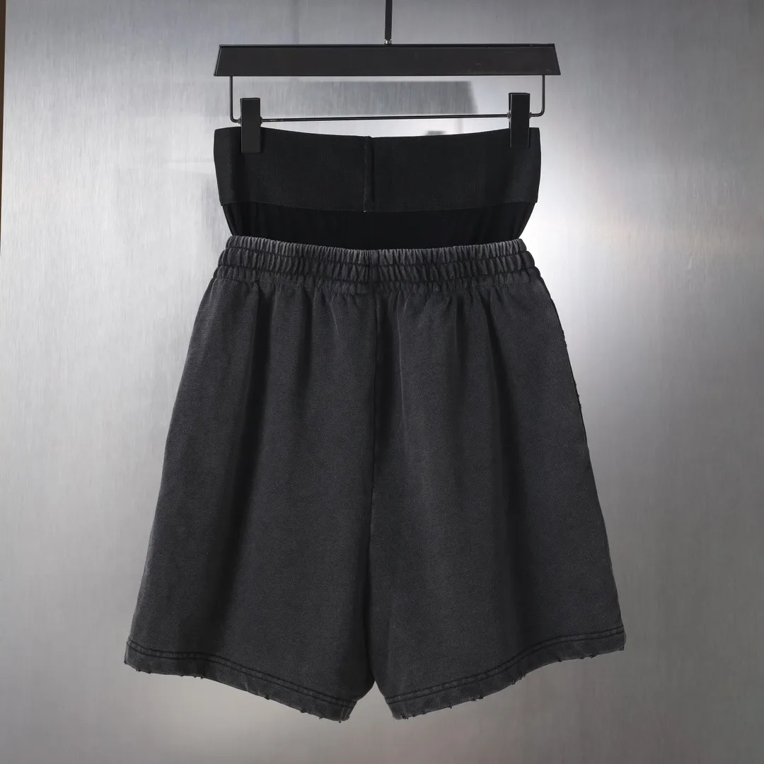 Trompe L'oeil Layered Logo Sweat Shorts D20521281 — view 20