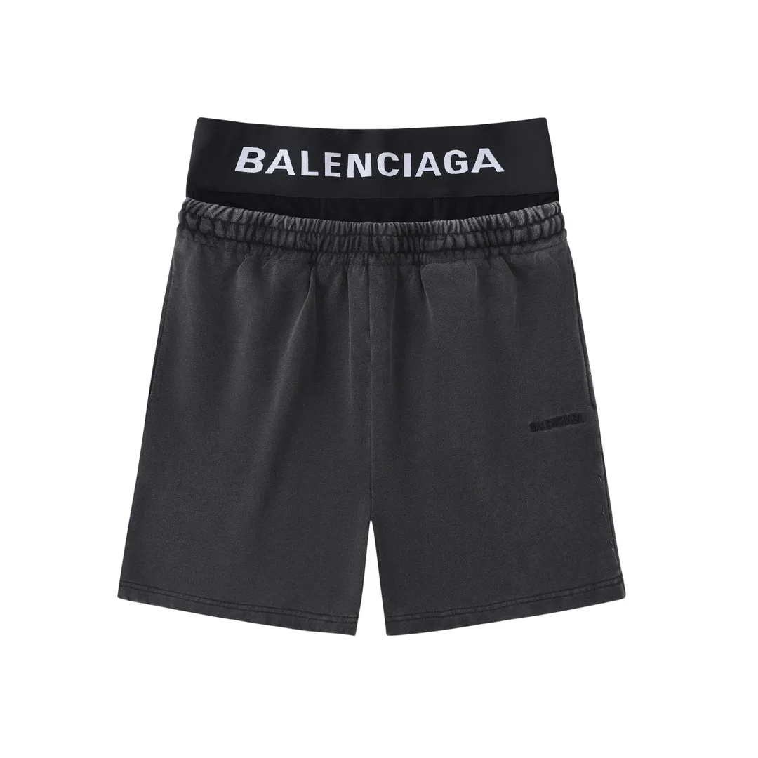 Trompe L'oeil Layered Logo Sweat Shorts D20521281 — view 28
