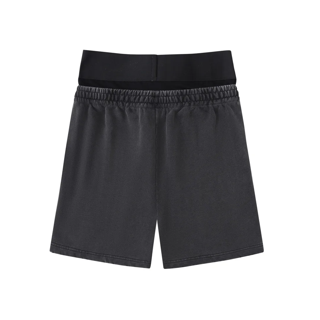 Trompe L'oeil Layered Logo Sweat Shorts D20521281 — view 29
