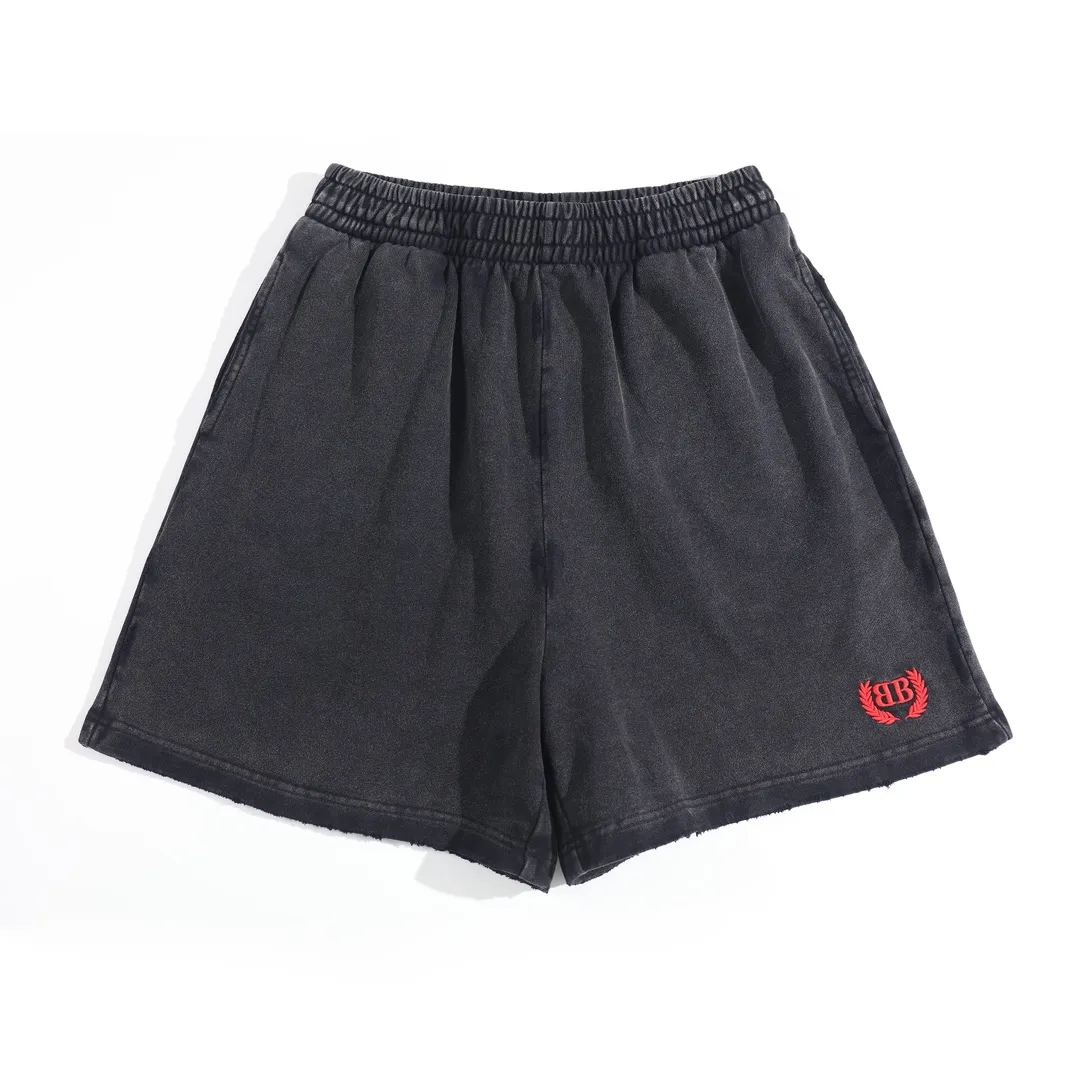 Embroidered Washed Cotton Jersey Shorts D19921252 — view 10