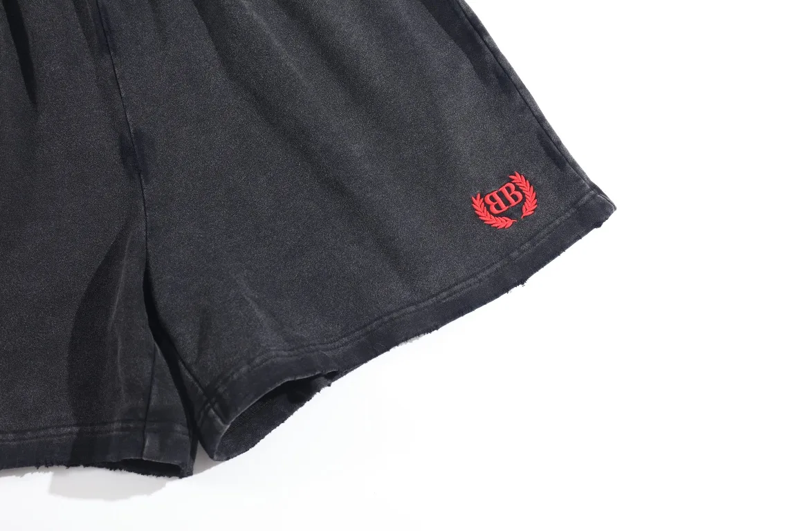 Embroidered Washed Cotton Jersey Shorts D19921252 — view 15