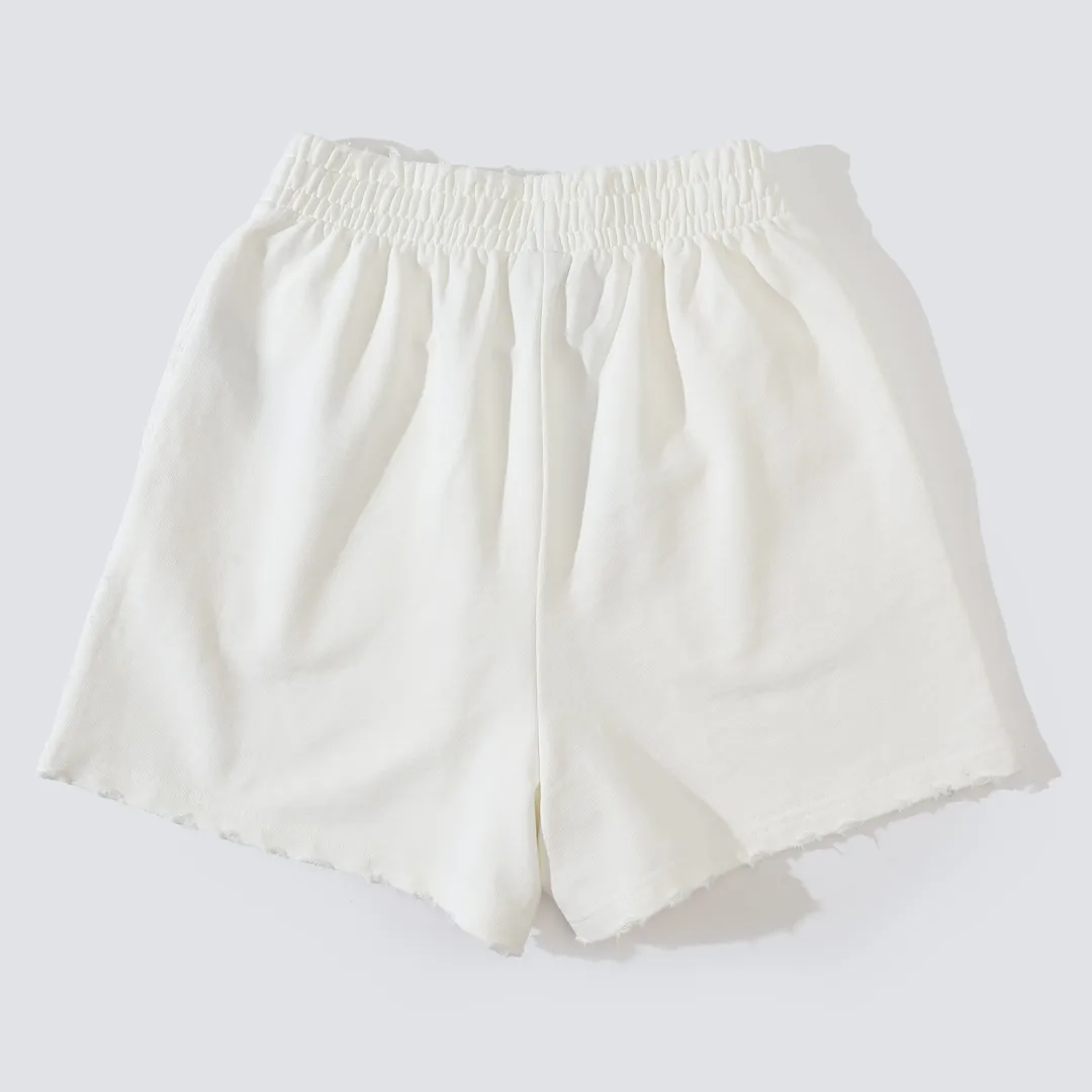 Logo Embroidered Distressed Cotton Shorts D19521304 — view 11