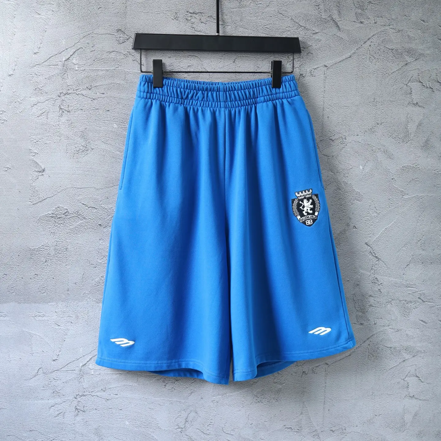 Embroidered Crest Cotton-Jersey Shorts D19921285 — view 10