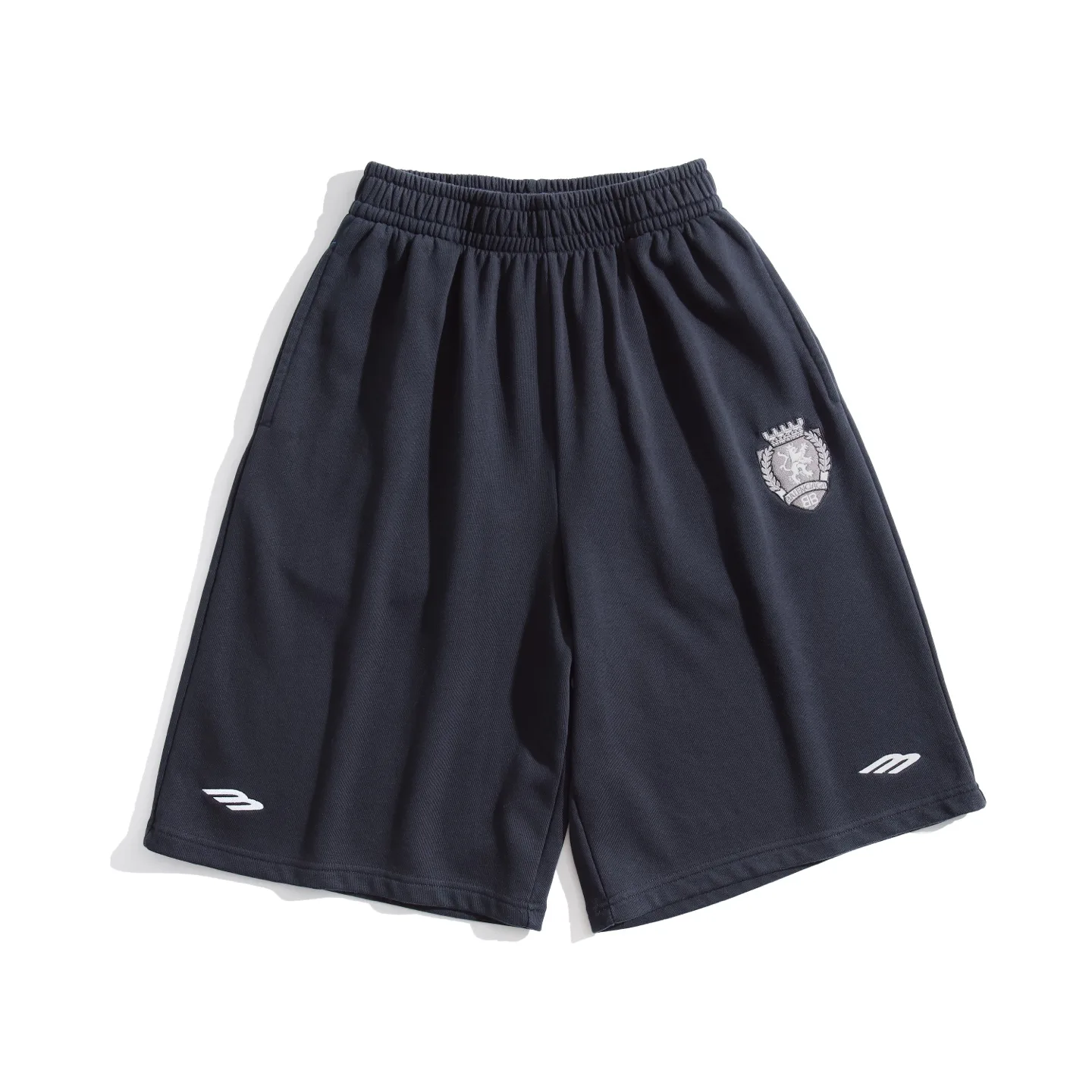 Embroidered Crest Cotton-Jersey Shorts D19921285 — view 28