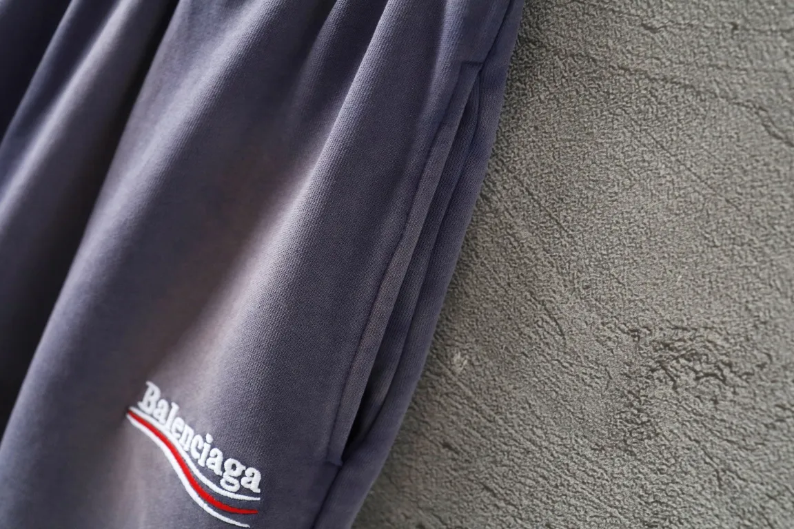 Logo Print Washed Cotton Shorts D19521303 — view 4