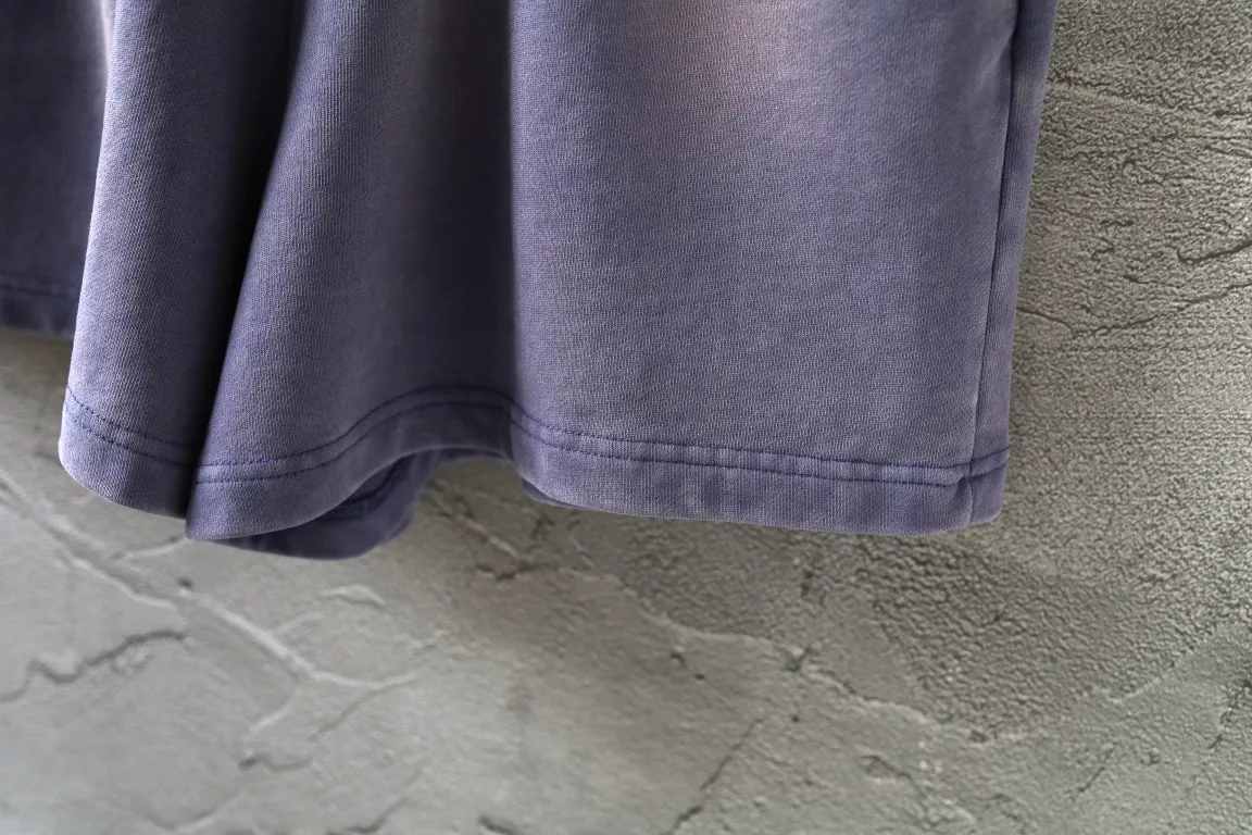 Logo Print Washed Cotton Shorts D19521303 — view 9