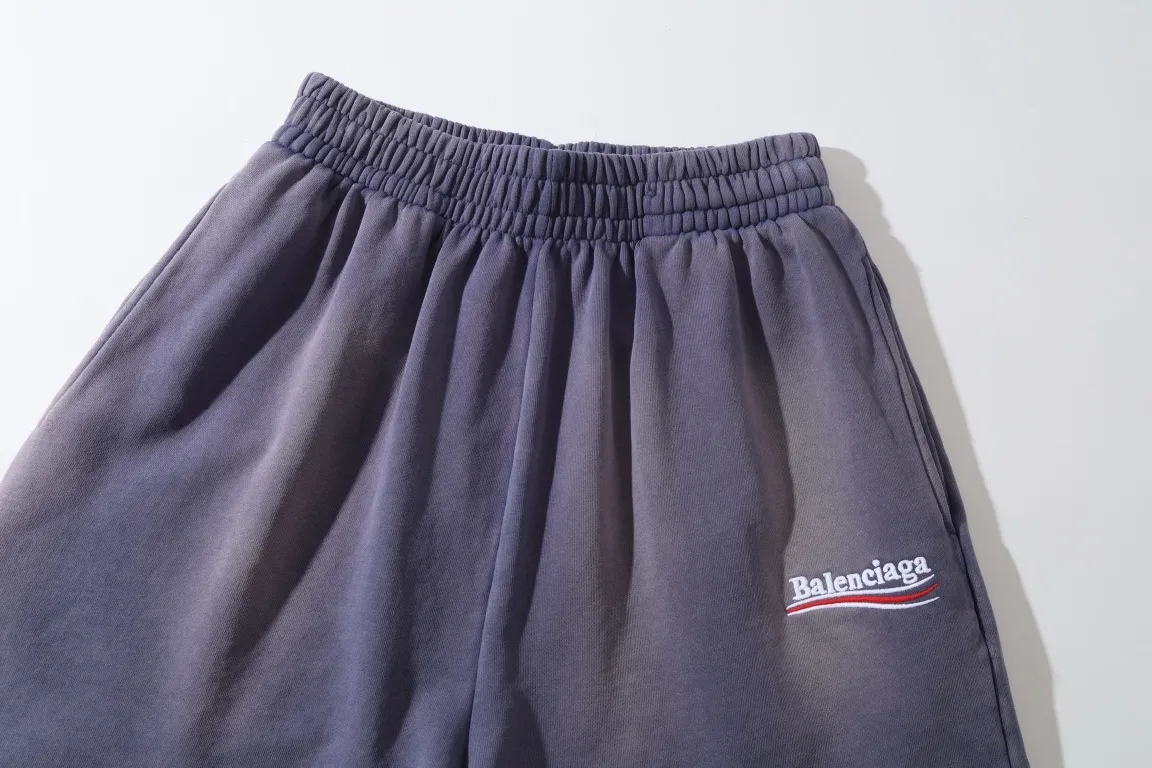 Logo Print Washed Cotton Shorts D19521303 — view 12