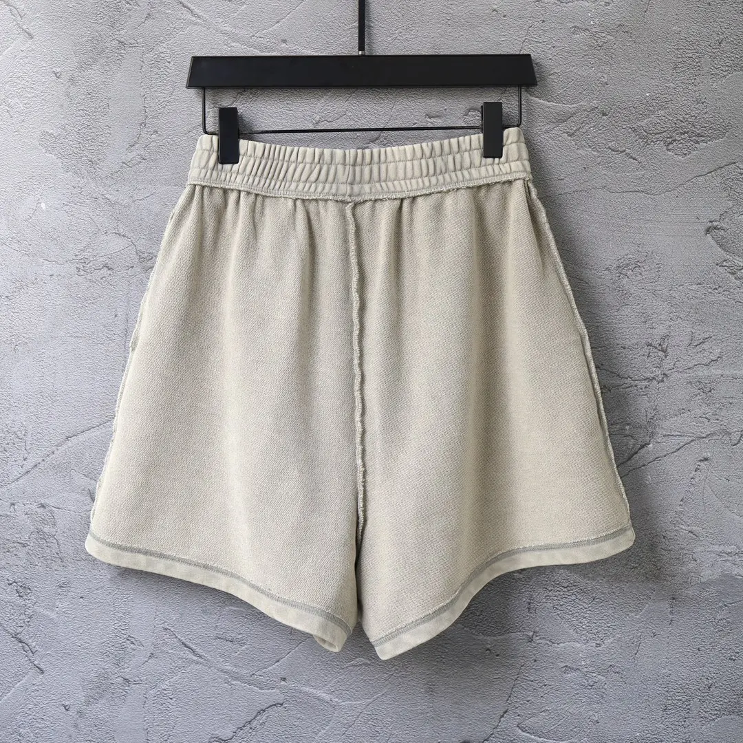 Logo Embroidered Raw-Edge Sweat Shorts D22521316 — view 2
