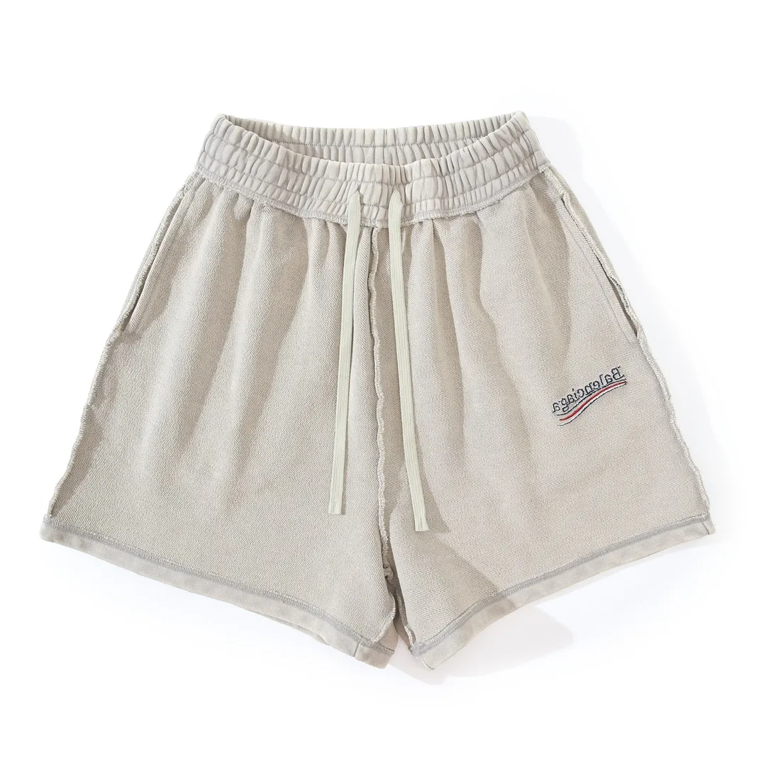 Logo Embroidered Raw-Edge Sweat Shorts D22521316 — view 10
