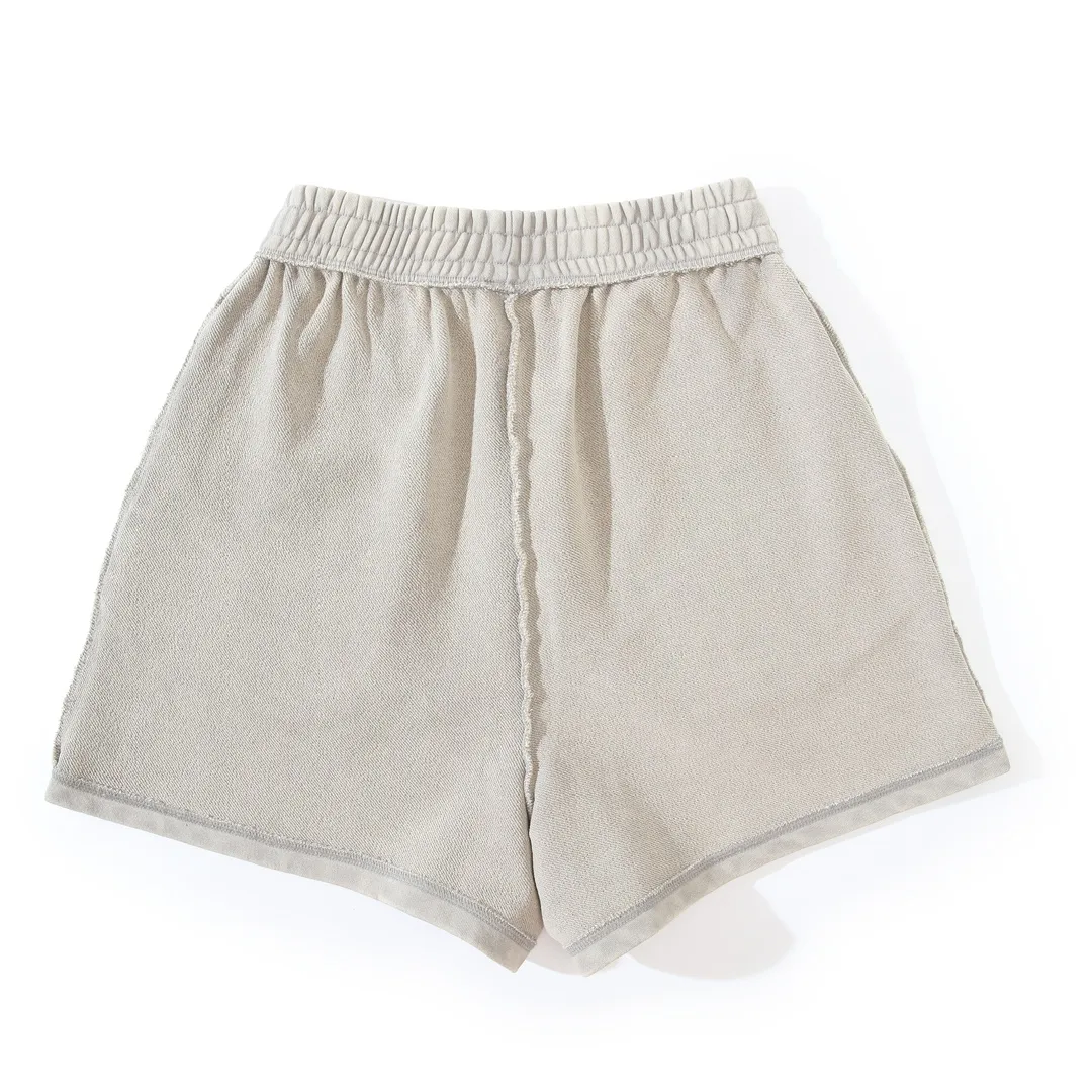 Logo Embroidered Raw-Edge Sweat Shorts D22521316 — view 11