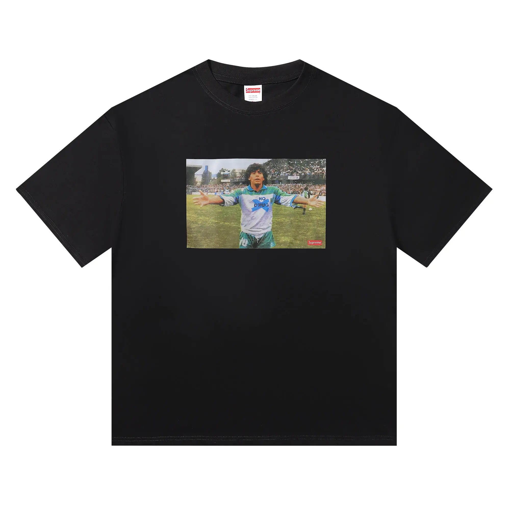 Maradona Photo Print Cotton T-Shirt D4815662
