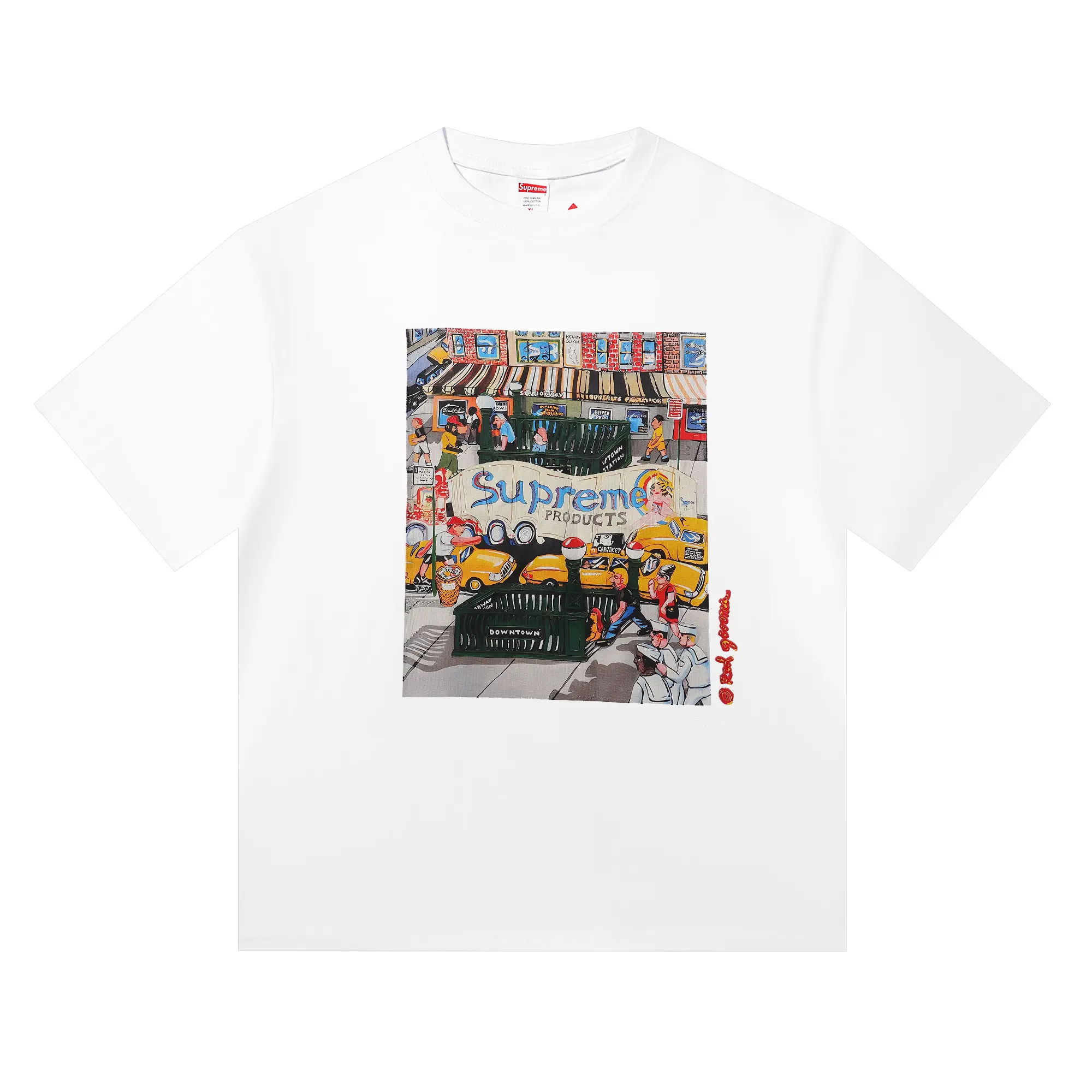 Supreme Manhattan Graphic Print T-Shirt D4515395 — view 3