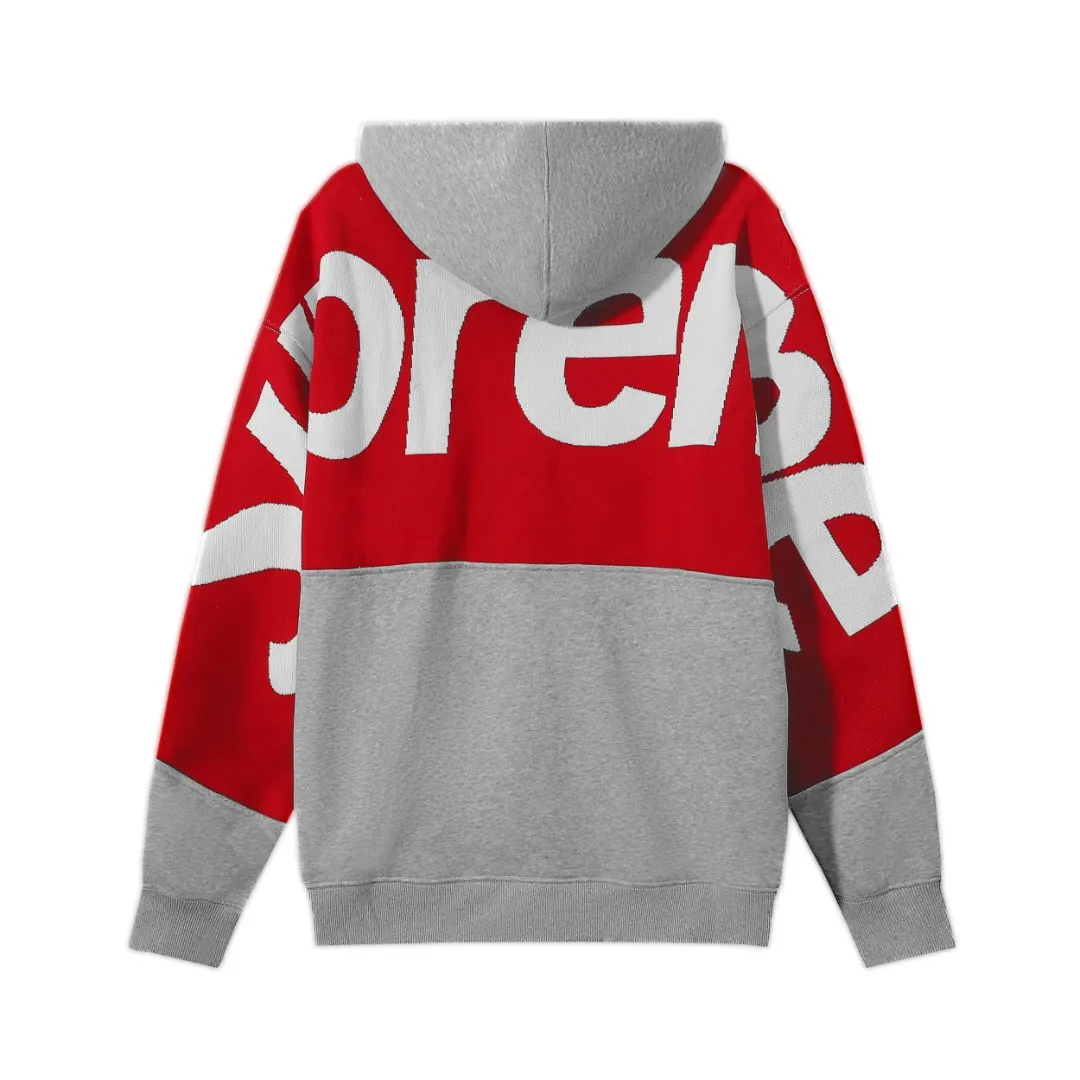 Supreme Big Logo Paneled Knit Hoodie D10515499 — view 4