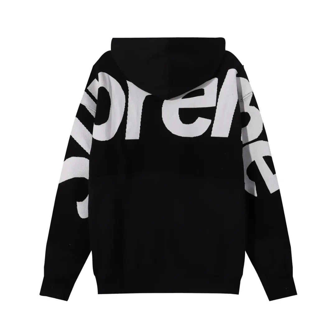 Supreme Big Logo Paneled Knit Hoodie D10515499 — view 6