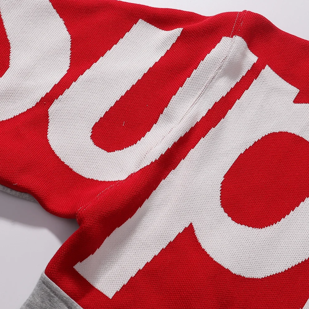 Supreme Big Logo Knit Hooded Sweater D15511718 — view 7