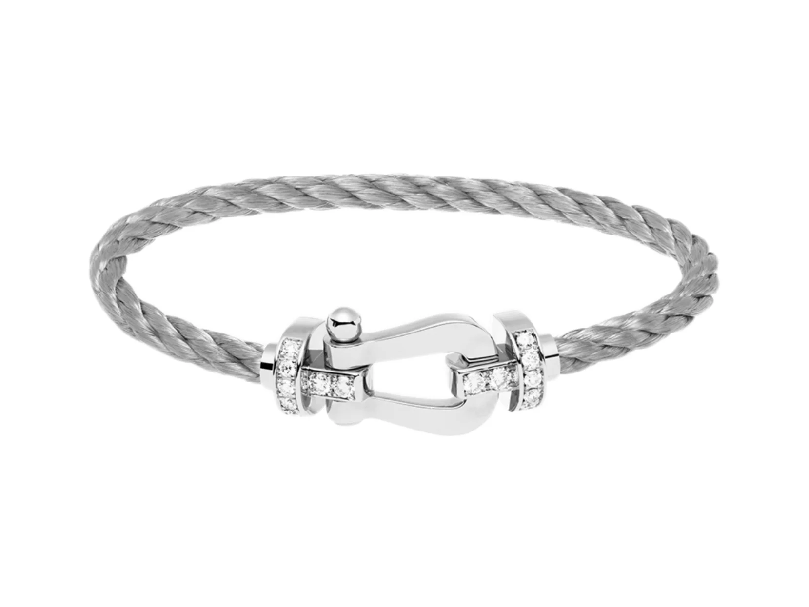 Force 10 Horseshoe Cable Bracelet with Pavé Crystals D24017124