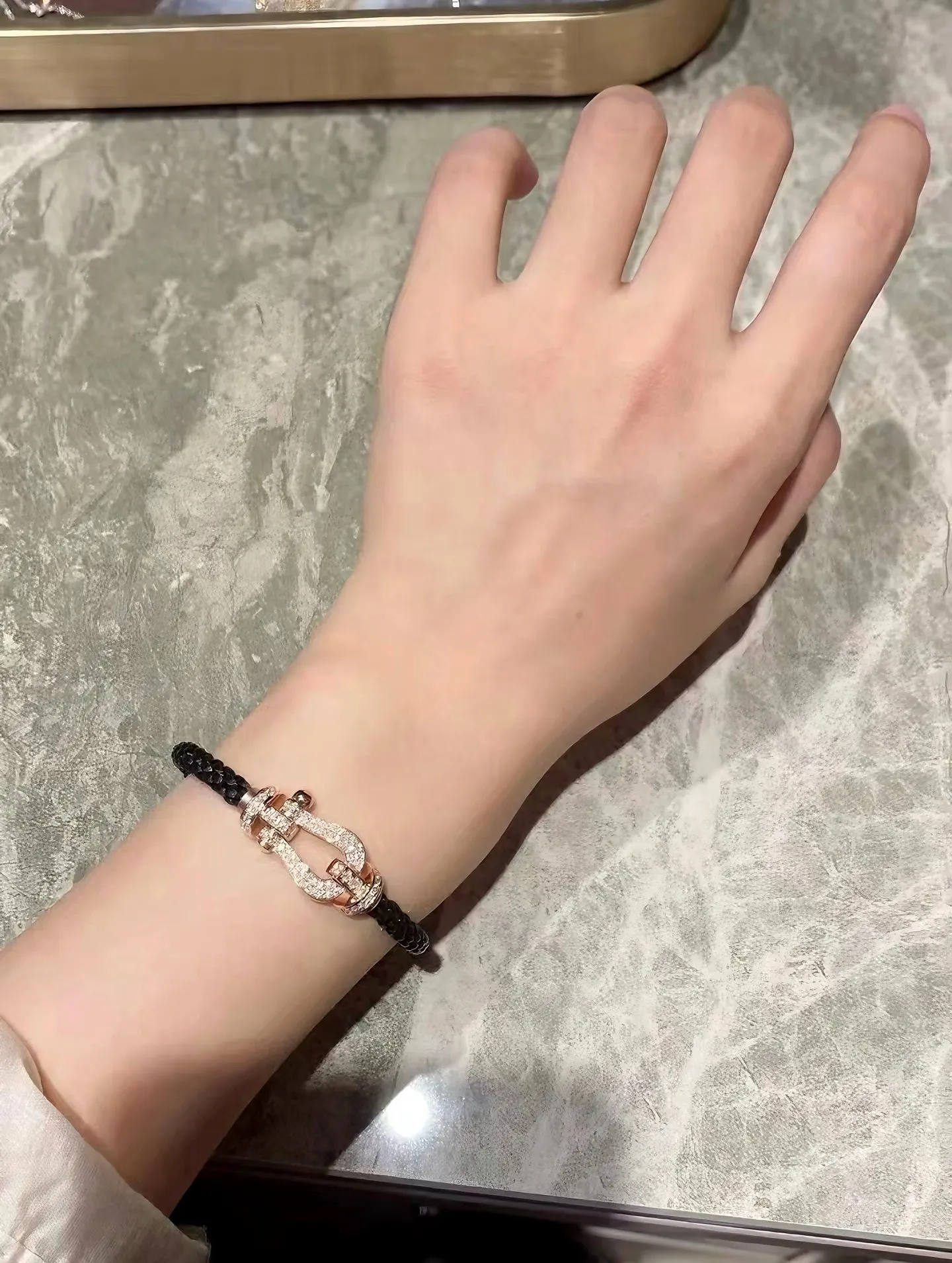 Force 10 Style Horseshoe Pave Bracelet D22017118 — view 11