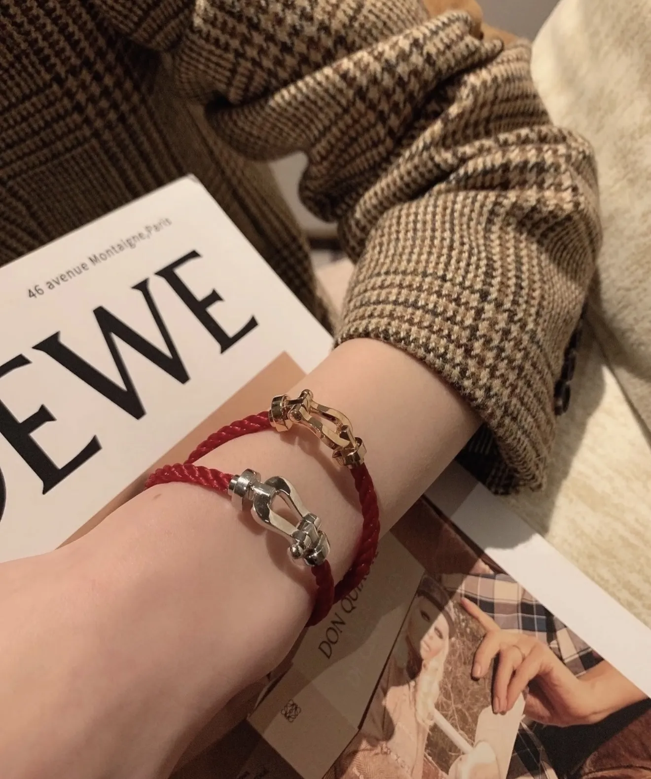 Force 10 Horseshoe Red Rope Bracelet D22017121 — view 12