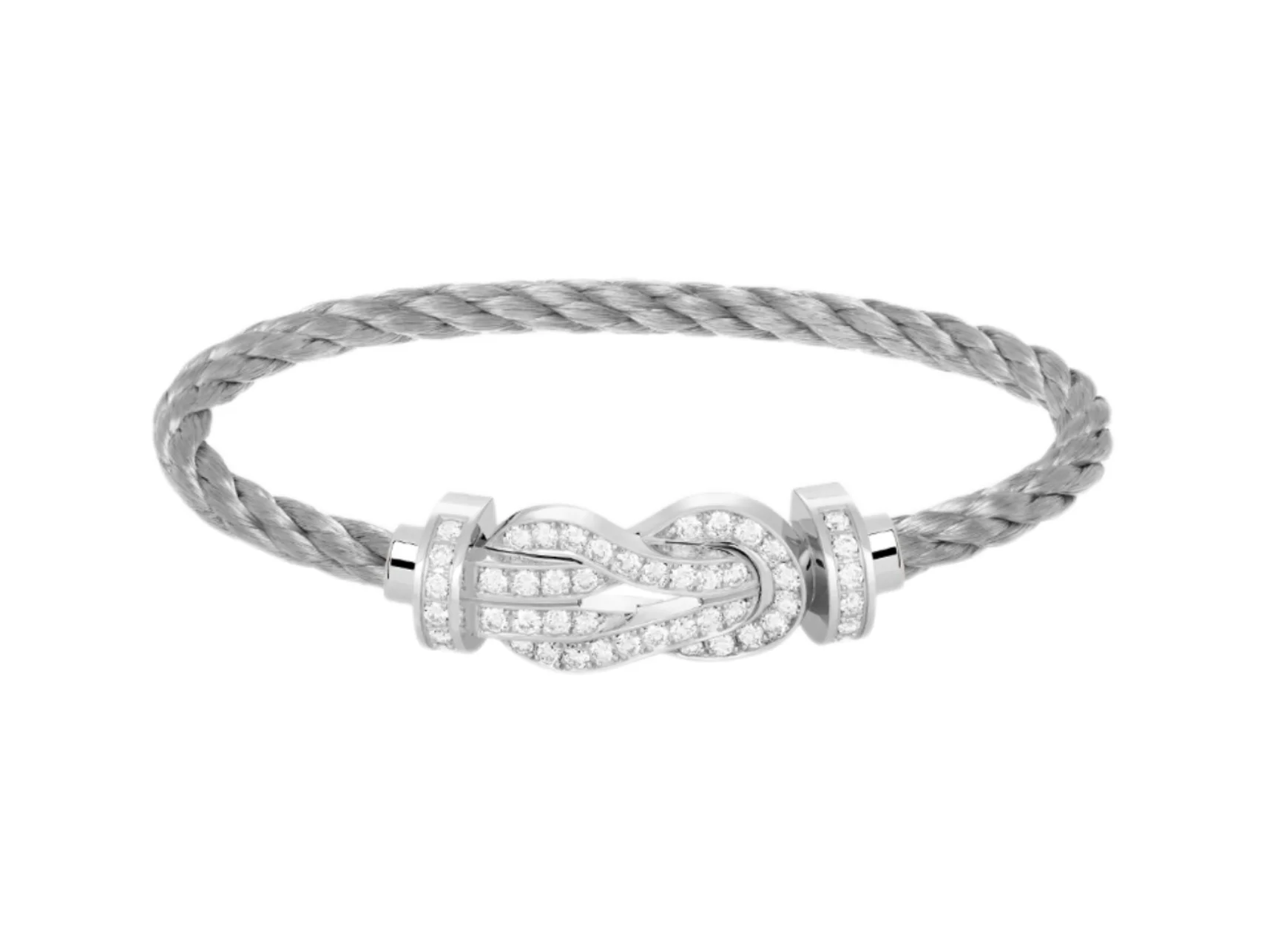Figure-Eight Knot Cable Bracelet with Crystals D25017109