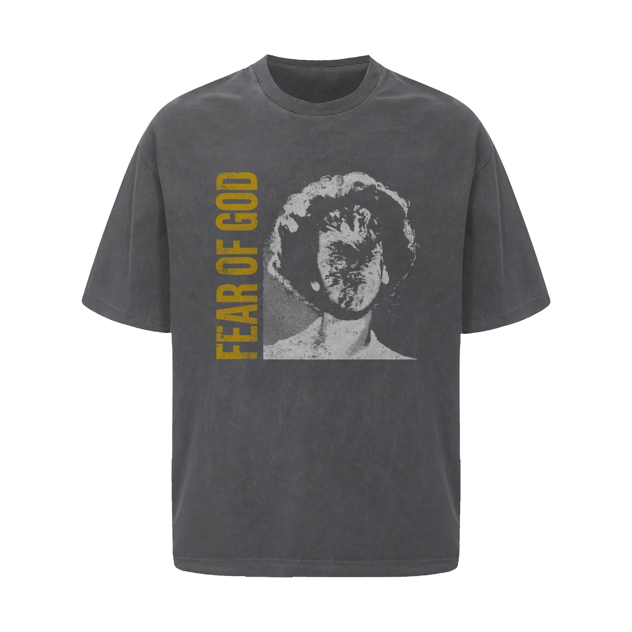 Portrait Graphic Washed Cotton T-Shirt D8911522 — view 2