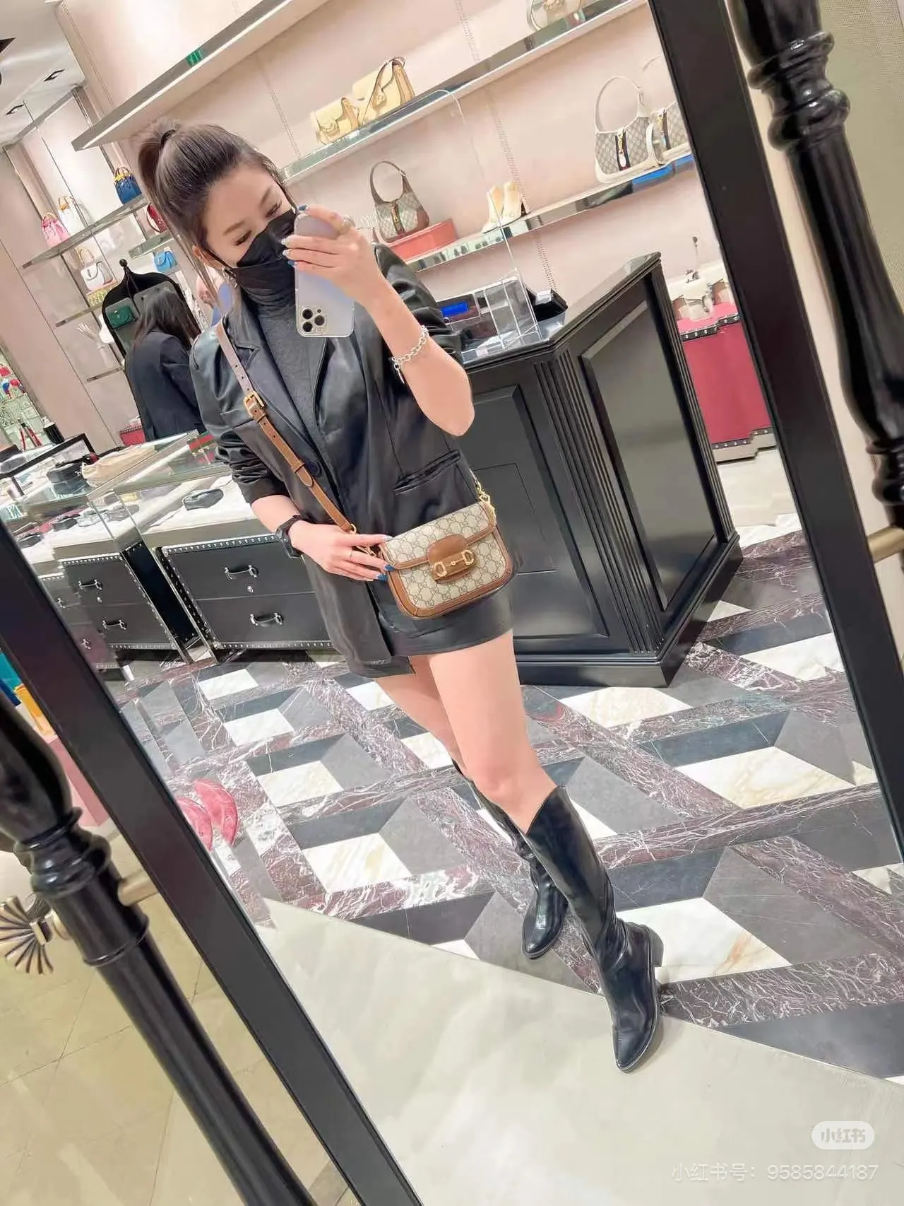 Gucci 1955 Horsebit Mini Shoulder Bag D32518343 — view 2